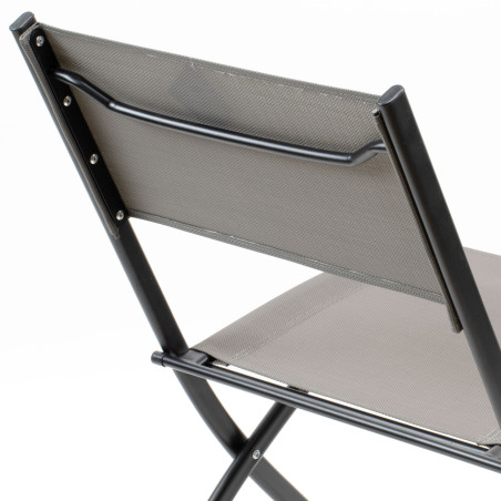 Silla plegable de lona - Gris