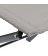 Silla plegable de lona - Gris