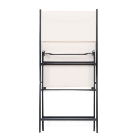 Silla plegable de lona - Blanco Crudo