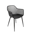 SILLA PP-METAL NEGRO 57 x 51 x 84