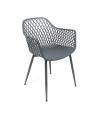 SILLA PP-METAL GRIS 57 x 51 x 84