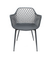 SILLA PP-METAL GRIS 57 x 51 x 84