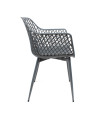 SILLA PP-METAL GRIS 57 x 51 x 84