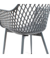 SILLA PP-METAL GRIS 57 x 51 x 84