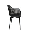 SILLA PP-METAL NEGRO 58 x 52 x 86