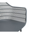 SILLA PP-METAL GRIS 58 x 52 x 86