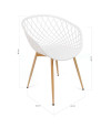 SILLA PP-METAL BLANCO 63 x 55 x 82