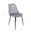 SILLA PP-METAL GRIS 48 X 50 X 86