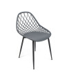 SILLA PP-METAL GRIS 53 x 52 x 84