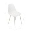 SILLA PP-METAL BLANCO 46 x 50 x 87