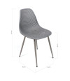 SILLA PP-METAL GRIS 46 x 50 x 87