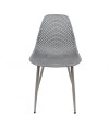 SILLA PP-METAL GRIS 46 x 50 x 87