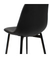 SILLA POLIURETANO-METAL NEGRO 45 x 50 x 85