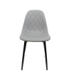 SILLA POLIURETANO-METAL GRIS 45 x 50 x 85