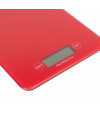 Báscula de cocina digital rectangular - Rojo