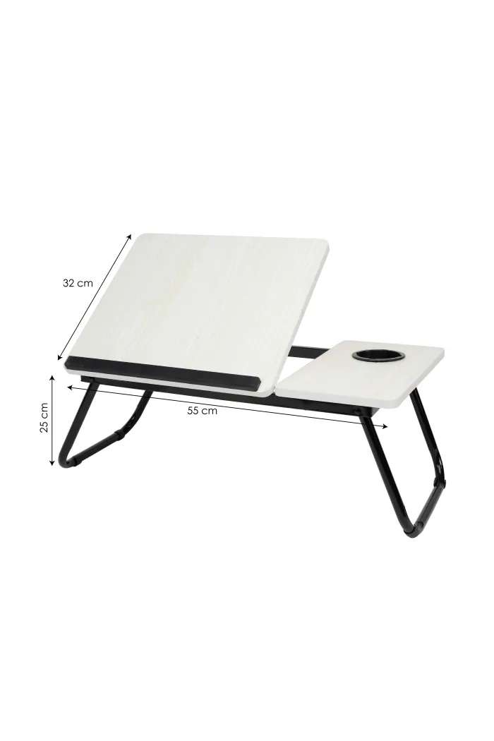 Bandeja abatible para cama - Madera clara