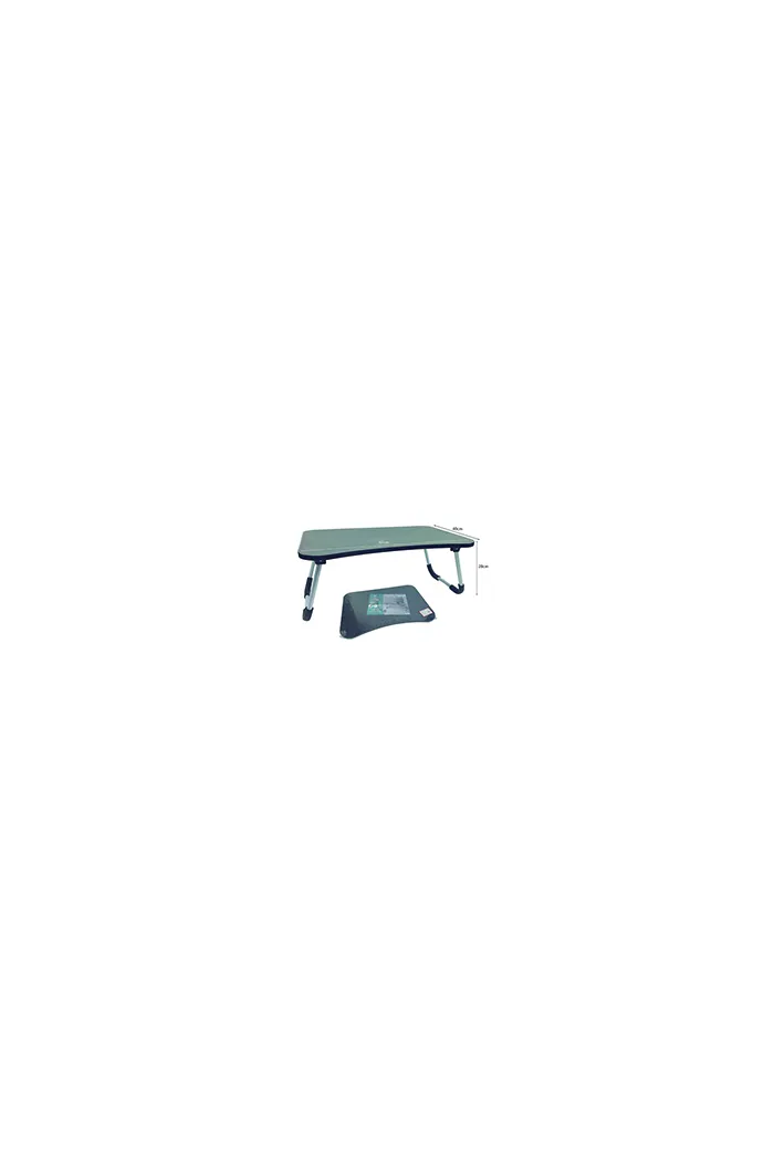 Bandeja Plegable de Madera para Cama - Negro