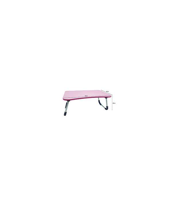 Bandeja Plegable de Madera para Cama - Rosa