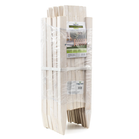 Celosía extensible de madera para jardín 95x49 cm - Blanco