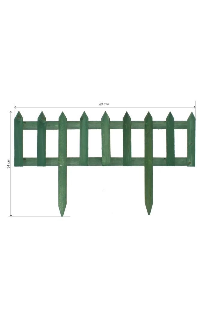 Valla de madera 60x34 cm - Verde