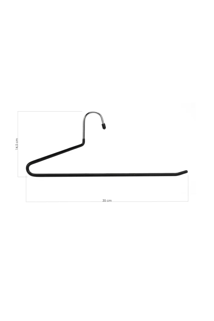 PERCHA ACERO-PVC S/2 NEGRA 35X0,5X14,5