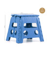 TABURETE PVC PLEGABLE - AZUL