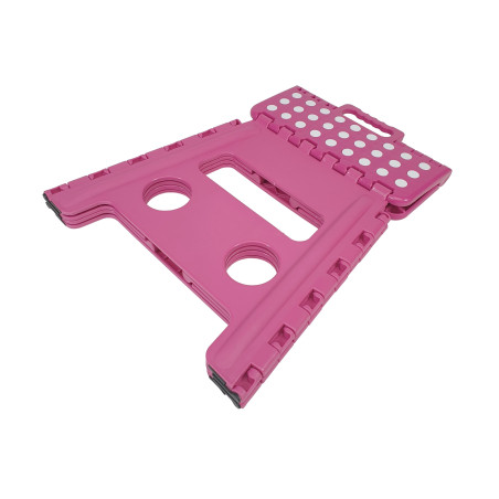 TABURETE PVC PLEGABLE - ROSA