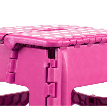 TABURETE PVC PLEGABLE - ROSA