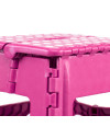 TABURETE PVC PLEGABLE - ROSA