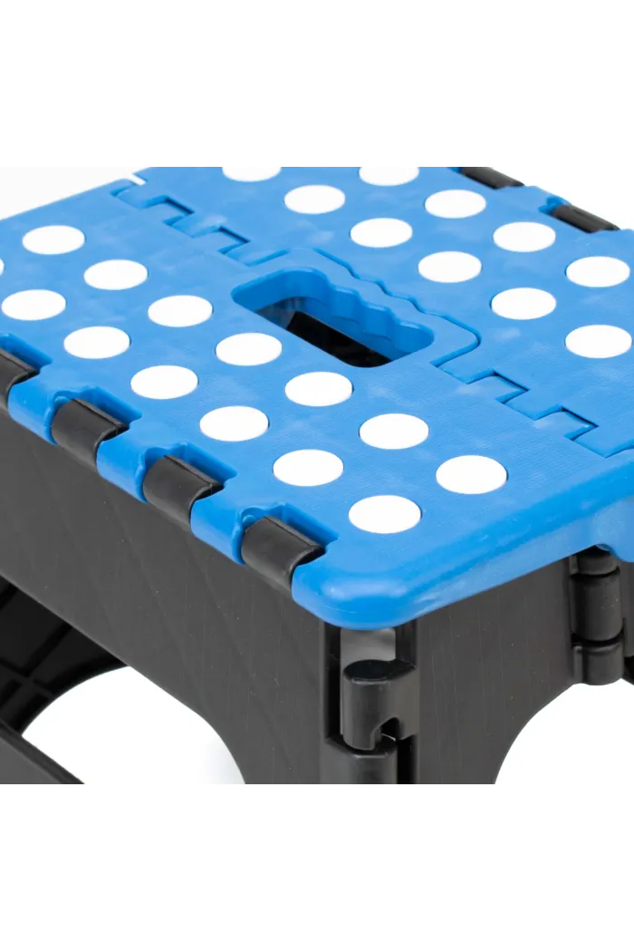 Taburete plegable multiusos - Azul lunares
