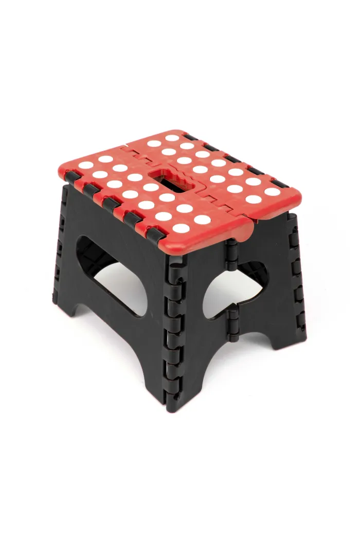 Taburete plegable multiusos - Rojo lunares