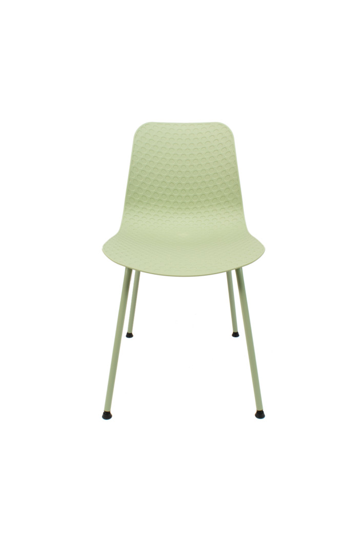 SILLA LONDON PP-METAL VERDE 44,5X54X80