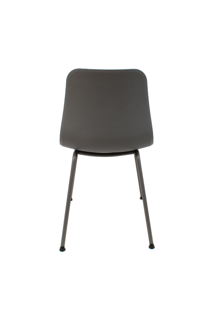 SILLA LONDON PP-METAL GRIS OSCURO