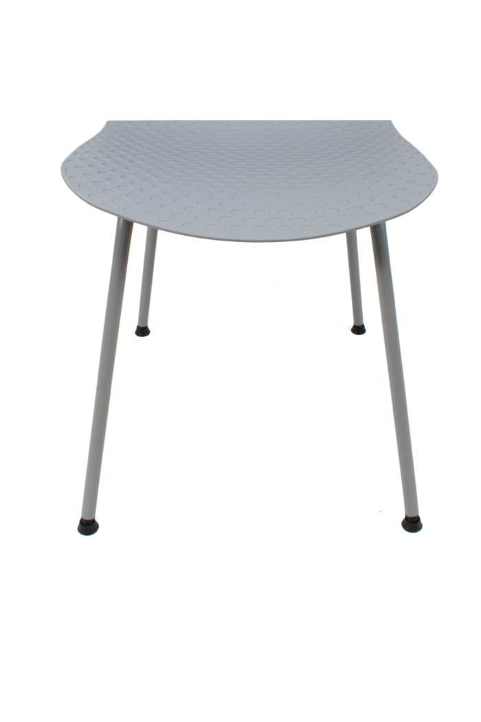 SILLA LONDON PP-METAL GRIS