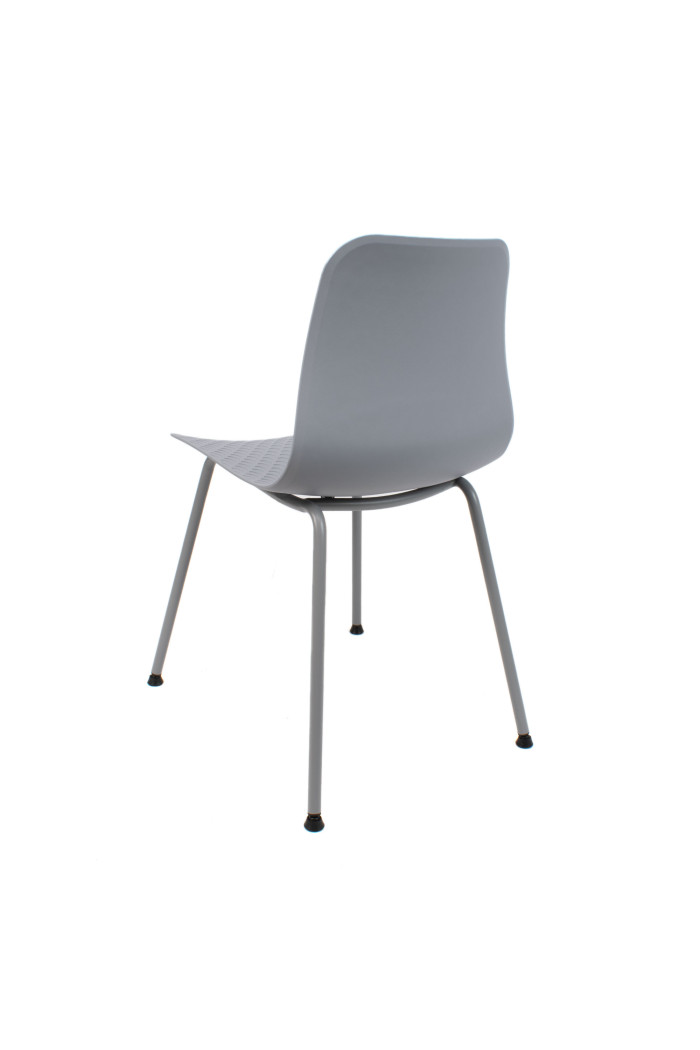 SILLA LONDON PP-METAL GRIS