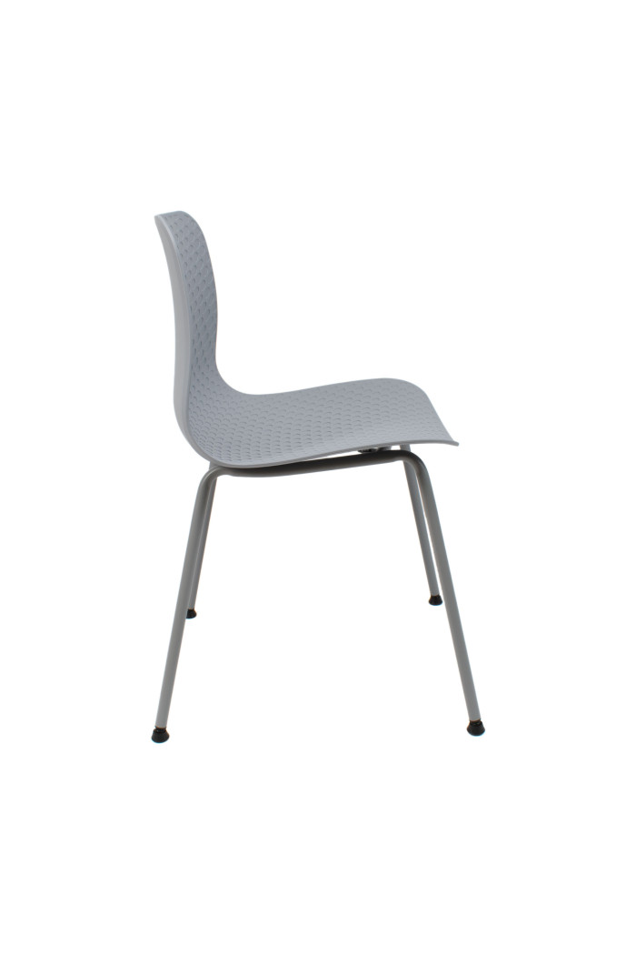 SILLA LONDON PP-METAL GRIS