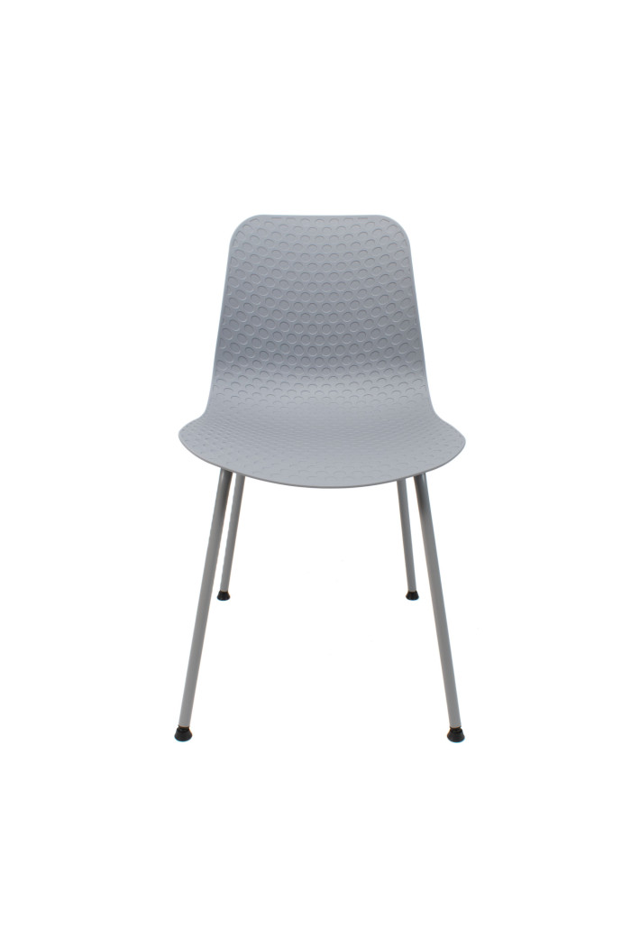 SILLA LONDON PP-METAL GRIS