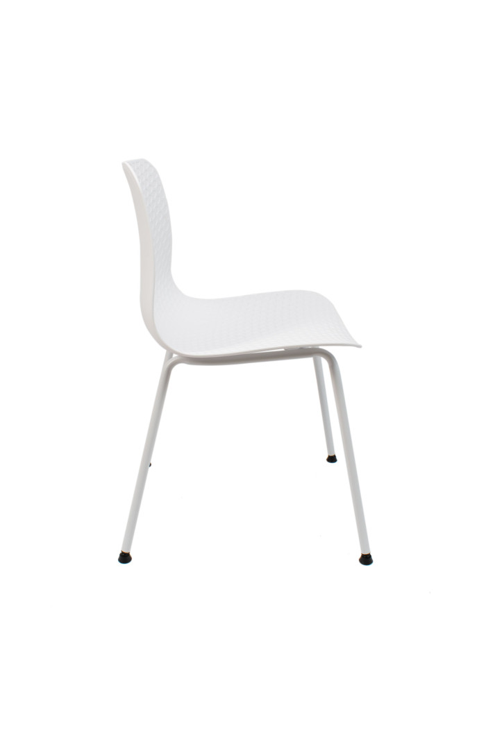 SILLA LONDON PP-METAL BLANCA