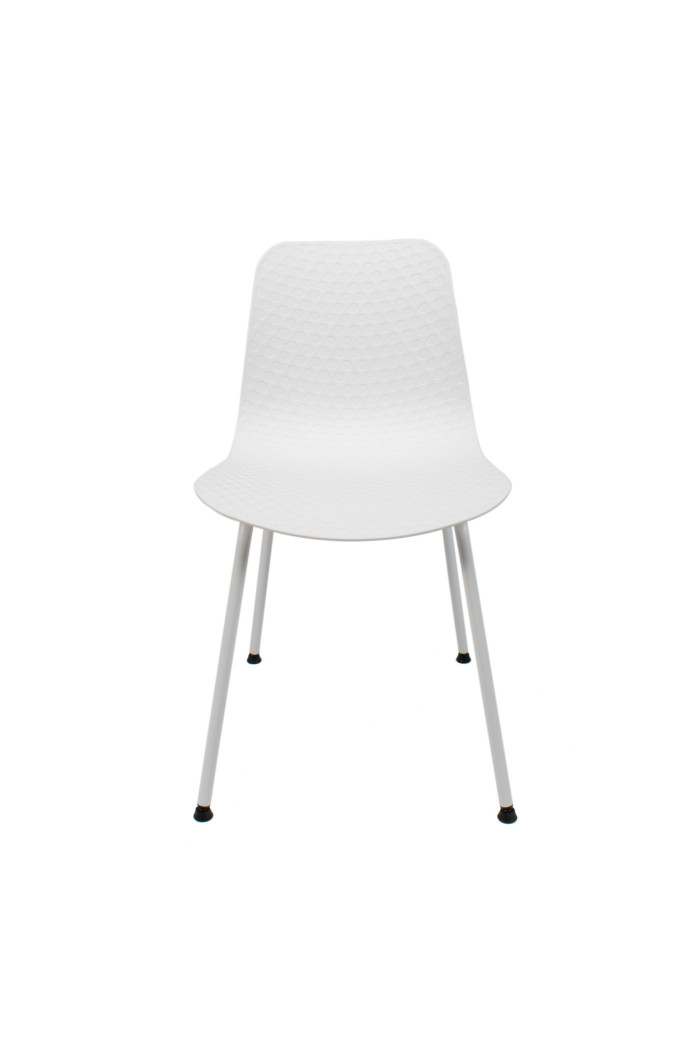 SILLA LONDON PP-METAL BLANCA