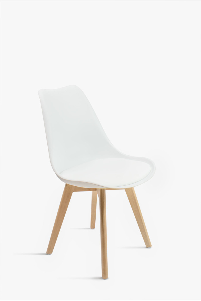 SILLA PP-MADERA BLANCA