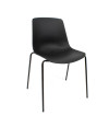 SILLA MILAN PP-METAL NEGRA 55X51X82