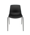 SILLA MILAN PP-METAL NEGRA 55X51X82