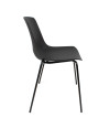 SILLA MILAN PP-METAL NEGRA 55X51X82