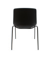 SILLA MILAN PP-METAL NEGRA 55X51X82