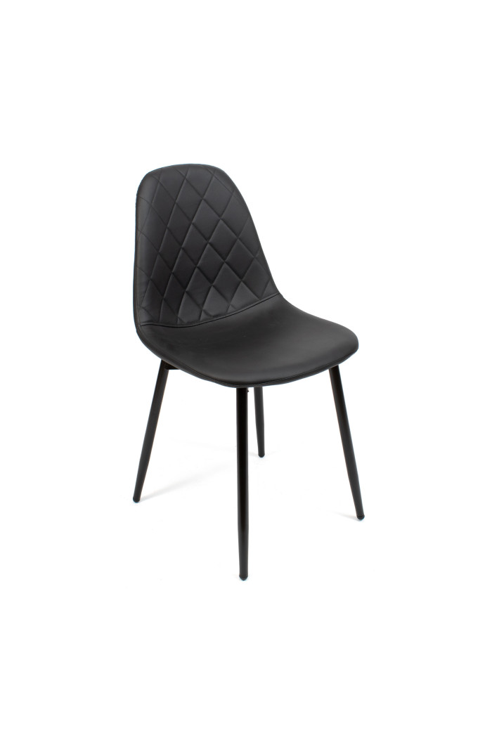 SILLA POLIURETANO-METAL NEGRO