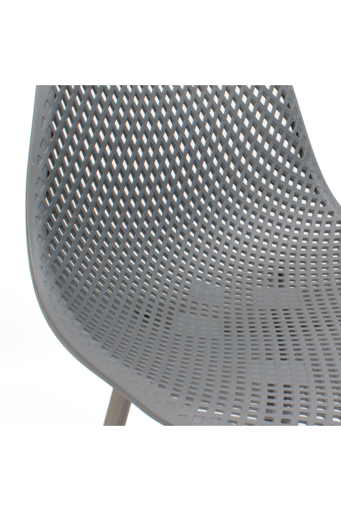 SILLA PP-METAL GRIS