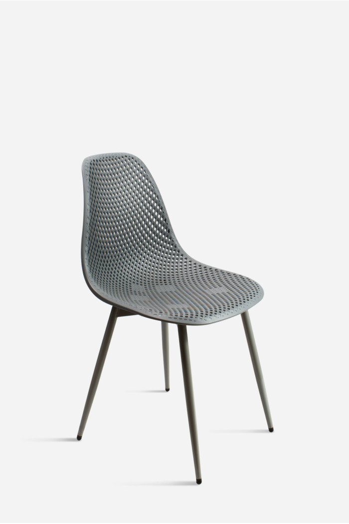 SILLA PP-METAL GRIS