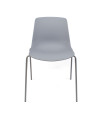 SILLA MILAN PP-METAL GRIS 55X51X82