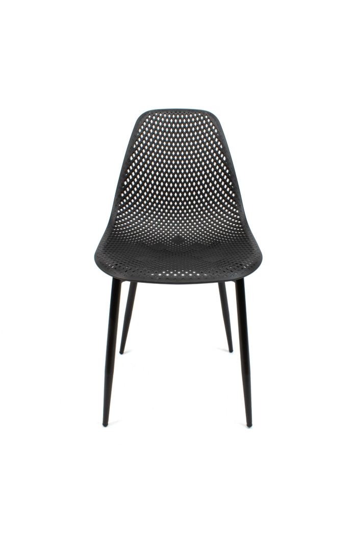 SILLA PP-METAL NEGRO