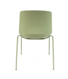 SILLA MILAN PP-METAL VERDE 55X51X82